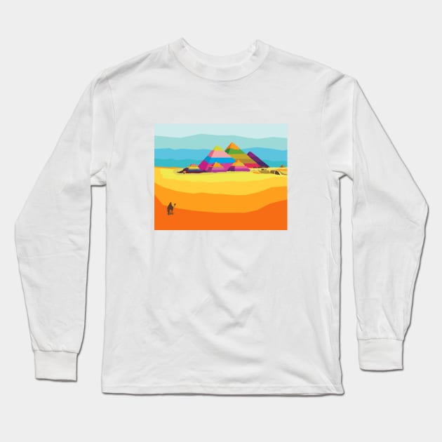 Egypt Long Sleeve T-Shirt by Ahmed M.